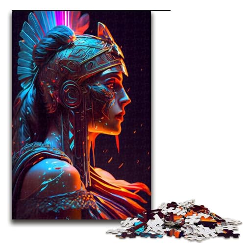 1000 teiliges Puzzle für Erwachsene Athena Lernpuzzle Lernspiel für Geburtstag Weihnachten 75x50cm von QSYFNBZL