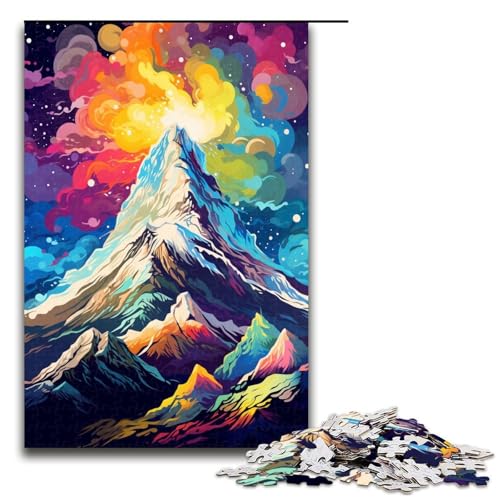 1000 teiliges Puzzle für Erwachsene Berggipfel ist von Spritzern umgeben viele Farben Puzzle für Kinder Holzpuzzle Lernspiel für Erwachsene 75 x 50 cm 1000 teiliges Puzzle für Erwachsene Berggipfel ist von Spritzern umgeben viele Farben Puzzle für Kinder Holzpuzzle Lernspiel für Erwachsene 75 x 50 cm von QSYFNBZL