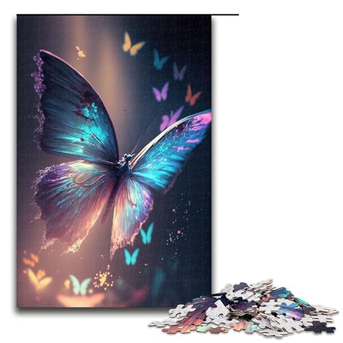 1000 teiliges Puzzle für Erwachsene Blaue Schmetterlinge Holzpuzzle anspruchsvolles Spiel 75 x 50 cm 1000 teiliges Puzzle für Erwachsene Blaue Schmetterlinge Holzpuzzle anspruchsvolles Spiel 75 x 50 cm von QSYFNBZL