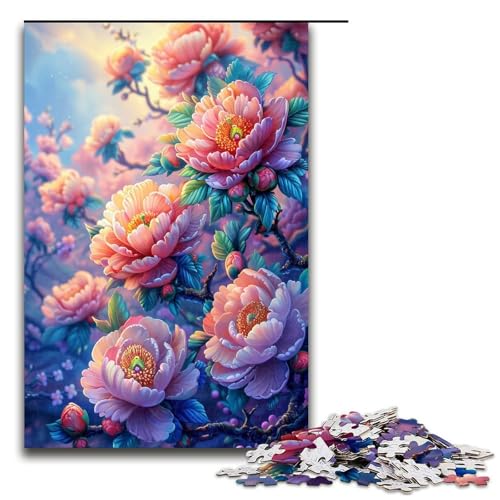 1000 teiliges Puzzle für Erwachsene Blumen und Schmetterlings Puzzle Denksportaufgabe Weihnachts und Geburtstagsgeschenke 1000 Teile von QSYFNBZL