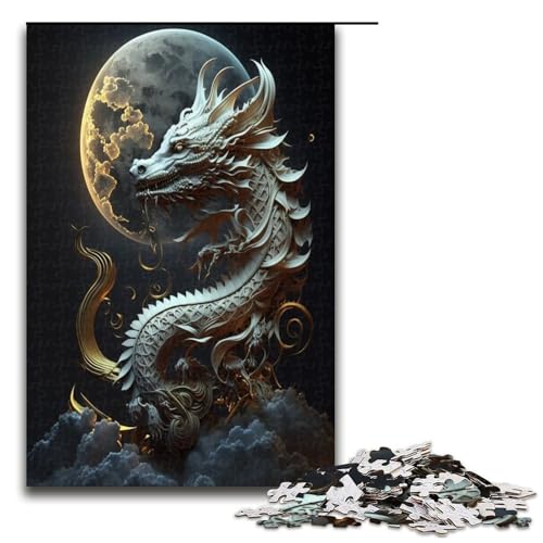 1000 teiliges Puzzle für Erwachsene Brave Dragon Puzzle für Erwachsene Holzpuzzle anspruchsvolles Spiel 75 x 50 cm 1000 teiliges Puzzle für Erwachsene Brave Dragon Puzzle für Erwachsene Holzpuzzle anspruchsvolles Spiel 75 x 50 cm von QSYFNBZL