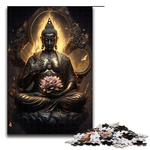 1000 teiliges Puzzle für Erwachsene Buddha Puzzle für Erwachsene Holzpuzzle anspruchsvolles Spiel 75 x 50 cm 1000 teiliges Puzzle für Erwachsene Buddha Puzzle für Erwachsene Holzpuzzle anspruchsvolles Spiel 75 x 50 cm von QSYFNBZL