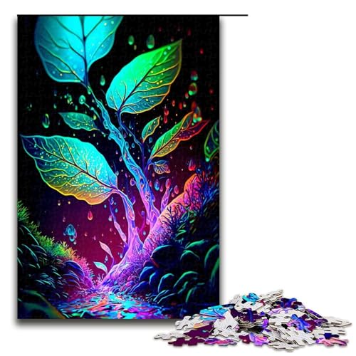 1000 teiliges Puzzle für Erwachsene Bunte Blätter praktisches Spiel 75 x 50 cm von QSYFNBZL