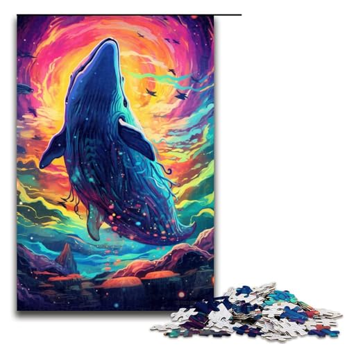 1000 teiliges Puzzle für Erwachsene Bunte Wale unter dem Meer anspruchsvolles Spiel EIN Kunstwerk geeignet für Jugendliche ab 14 Jahren 75 x 50 cm 1000 teiliges Puzzle für Erwachsene Bunte Wale unter dem Meer anspruchsvolles Spiel EIN Kunstwerk geeignet für Jugendliche ab 14 Jahren 75 x 50 cm von QSYFNBZL
