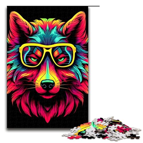 1000 teiliges Puzzle für Erwachsene Bunte Wolfspuzzles Geburtstagsgeschenke für Teenager ab 14 Jahren 75 x 50 cm 1000 teiliges Puzzle für Erwachsene Bunte Wolfspuzzles Geburtstagsgeschenke für Teenager ab 14 Jahren 75 x 50 cm von QSYFNBZL