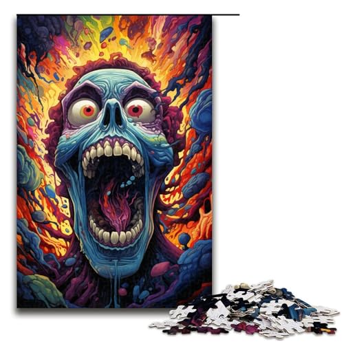 1000 teiliges Puzzle für Erwachsene Bunte Zombies Lernpuzzle Lernspiel für Geburtstag und Weihnachten 75 x 50 cm 1000 teiliges Puzzle für Erwachsene Bunte Zombies Lernpuzzle Lernspiel für Geburtstag und Weihnachten 75 x 50 cm von QSYFNBZL