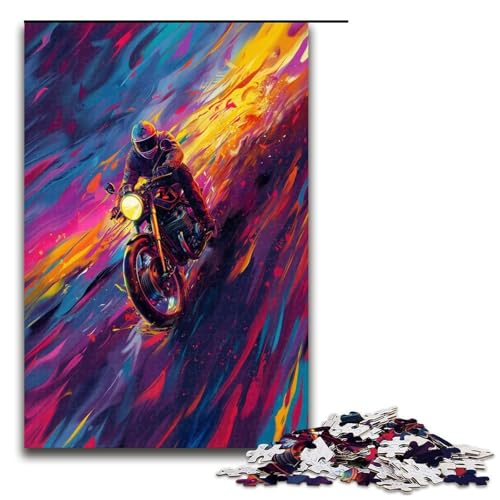 1000 teiliges Puzzle für Erwachsene Coole Motorräder Puzzle für Lernspiele Herausforderung Spielzeug Kunstwerk Geschenk 1000 Teile von QSYFNBZL