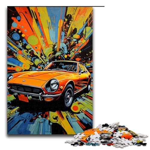 1000 teiliges Puzzle für Erwachsene Cooles farbenfrohes Sportwagen Puzzle für Lernspiele Herausforderung Spielzeug Kunstwerk Geschenk 1000 PCS von QSYFNBZL