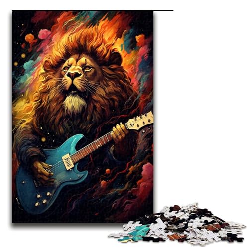 1000 teiliges Puzzle für Erwachsene Der Löwe spielt Gitarre Puzzle Geschenke Geburtstagsgeschenke für Teenager ab 14 Jahren 1000 Teile 1000 teiliges Puzzle für Erwachsene Der Löwe spielt Gitarre Puzzle Geschenke Geburtstagsgeschenke für Teenager ab 14 Jahren 1000 Teile von QSYFNBZL