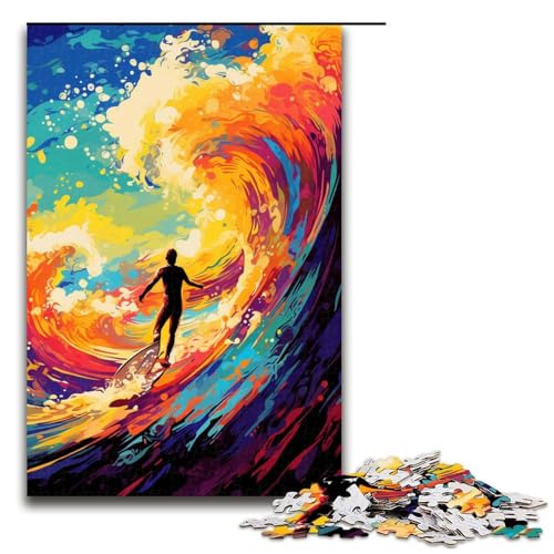 1000 teiliges Puzzle für Erwachsene Der Surfer ist von Spritzern umgeben Viele Bunte Puzzles für Erwachsene Holzpuzzle Anspruchsvolles Spiel 1000 Teile 1000 teiliges Puzzle für Erwachsene Der Surfer ist von Spritzern umgeben Viele Bunte Puzzles für Erwachsene Holzpuzzle Anspruchsvolles Spiel 1000 Teile von QSYFNBZL