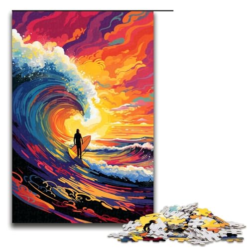 1000 teiliges Puzzle für Erwachsene Der Surfer ist von Spritzern umgeben Viele Bunte Puzzles für Erwachsene Holzpuzzle Anspruchsvolles Spiel 1000 Teile 1000 teiliges Puzzle für Erwachsene Der Surfer ist von Spritzern umgeben Viele Bunte Puzzles für Erwachsene Holzpuzzle Anspruchsvolles Spiel 1000 Teile von QSYFNBZL