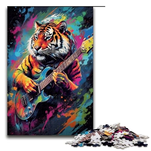 1000 teiliges Puzzle für Erwachsene Der Tiger spielt Gitarre Lernpuzzle Lernspiel für Geburtstag und Weihnachten 1000 Teile 1000 teiliges Puzzle für Erwachsene Der Tiger spielt Gitarre Lernpuzzle Lernspiel für Geburtstag und Weihnachten 1000 Teile von QSYFNBZL