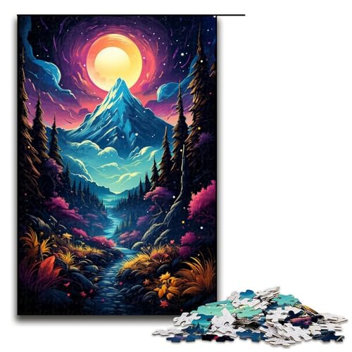 1000 teiliges Puzzle für Erwachsene Die farbenfrohe Psychedelia des kosmischen Berges Hands on Spiel 75 x 50 cm 1000 teiliges Puzzle für Erwachsene Die farbenfrohe Psychedelia des kosmischen Berges Hands on Spiel 75 x 50 cm von QSYFNBZL