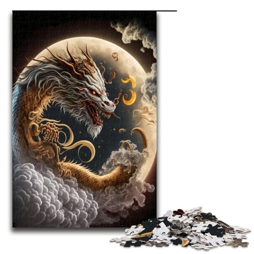 1000 teiliges Puzzle für Erwachsene Dragon984 Puzzle für Kinder Holzpuzzle Lernspiel für Erwachsene 1000 PCS von QSYFNBZL