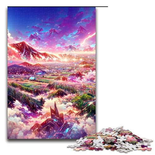 1000 teiliges Puzzle für Erwachsene Ebene und Berge anspruchsvolles Spiel EIN Kunstwerk geeignet für Jugendliche ab 14 Jahren 75 x 50 cm 1000 teiliges Puzzle für Erwachsene Ebene und Berge anspruchsvolles Spiel EIN Kunstwerk geeignet für Jugendliche ab 14 Jahren 75 x 50 cm von QSYFNBZL