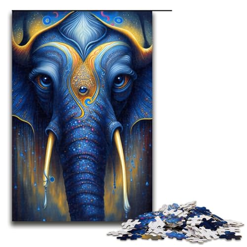 1000 teiliges Puzzle für Erwachsene Elefanten Zauberpuzzle Hands on Spiel 75 x 50 cm von QSYFNBZL