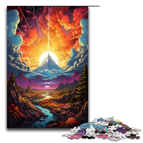 1000 teiliges Puzzle für Erwachsene Fantasie Sonnenuntergangslandschaft Entspannungsspiele Familienspiel Stressabbau schwierige Herausforderung 75 x 50 cm 1000 teiliges Puzzle für Erwachsene Fantasie Sonnenuntergangslandschaft Entspannungsspiele Familienspiel Stressabbau schwierige Herausforderung 75 x 50 cm von QSYFNBZL