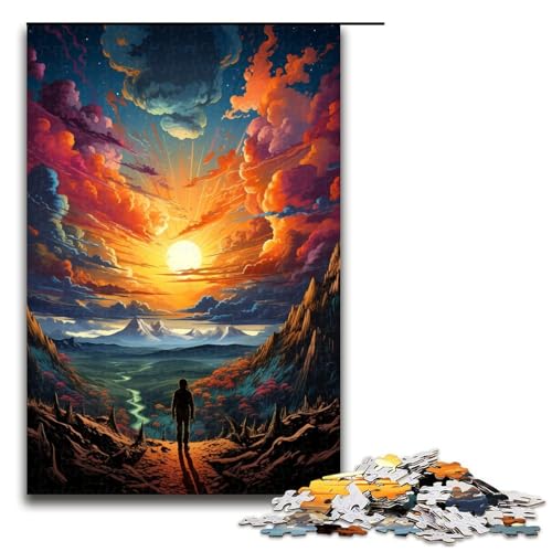 1000 teiliges Puzzle für Erwachsene Fantasie Sonnenuntergangslandschaft Puzzle für Erwachsene Holzpuzzle anspruchsvolles Spiel 75 x 50 cm 1000 teiliges Puzzle für Erwachsene Fantasie Sonnenuntergangslandschaft Puzzle für Erwachsene Holzpuzzle anspruchsvolles Spiel 75 x 50 cm von QSYFNBZL