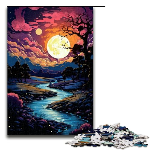 1000 teiliges Puzzle für Erwachsene Fantasielandschaft unter Sonnenuntergang Puzzle für Kinder Holzpuzzle Lernspiel für Erwachsene 75 x 50 cm 1000 teiliges Puzzle für Erwachsene Fantasielandschaft unter Sonnenuntergang Puzzle für Kinder Holzpuzzle Lernspiel für Erwachsene 75 x 50 cm von QSYFNBZL