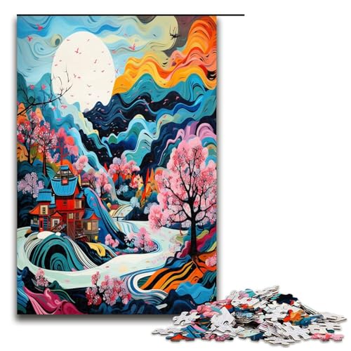 1000 teiliges Puzzle für Erwachsene Fantastische Kunstlandschaft Puzzle Familienunterhaltungsspielzeug einzigartige Heimdekoration und Geschenke 1000 Teile 1000 teiliges Puzzle für Erwachsene Fantastische Kunstlandschaft Puzzle Familienunterhaltungsspielzeug einzigartige Heimdekoration und Geschenke 1000 Teile von QSYFNBZL
