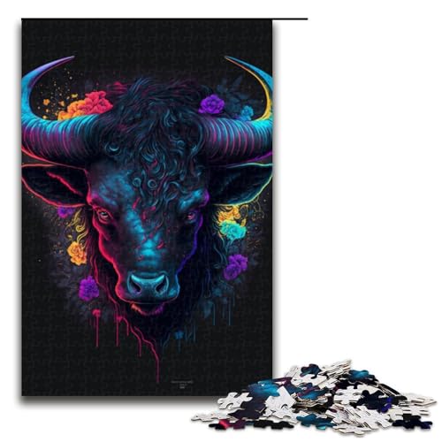 1000 teiliges Puzzle für Erwachsene Fantasy Bull Puzzle für Kinder Holzpuzzle Lernspiel für Erwachsene 1000 Teile 1000 teiliges Puzzle für Erwachsene Fantasy Bull Puzzle für Kinder Holzpuzzle Lernspiel für Erwachsene 1000 Teile von QSYFNBZL