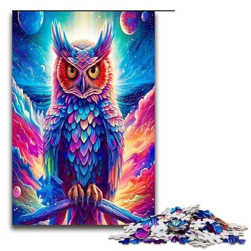 1000 teiliges Puzzle für Erwachsene Fantasy Eulen Puzzle für Kinder Holzpuzzle Lernspiel für Erwachsene 1000 Teile von QSYFNBZL