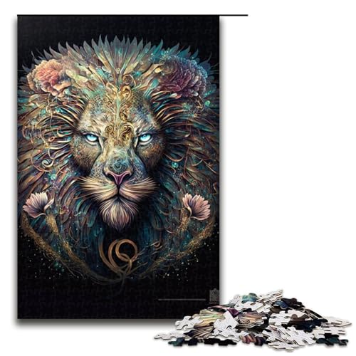 1000 teiliges Puzzle für Erwachsene Fantasy Löwe Lernpuzzle Lernspiel für Geburtstag und Weihnachten 1000 Teile von QSYFNBZL