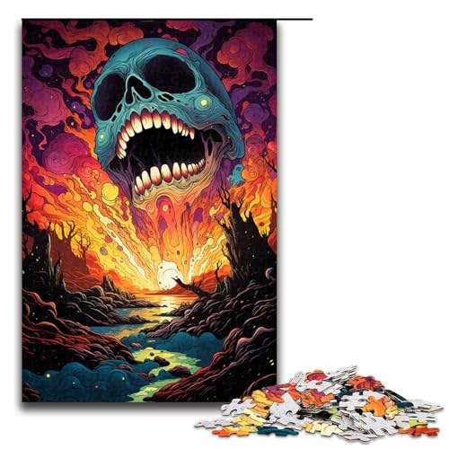 1000 teiliges Puzzle für Erwachsene Fantasy Psychedelisches Monster Dekomprimieren Intellektuelles Lernspielzeug Geschenkideen 75 x 50 cm 1000 teiliges Puzzle für Erwachsene Fantasy Psychedelisches Monster Dekomprimieren Intellektuelles Lernspielzeug Geschenkideen 75 x 50 cm von QSYFNBZL