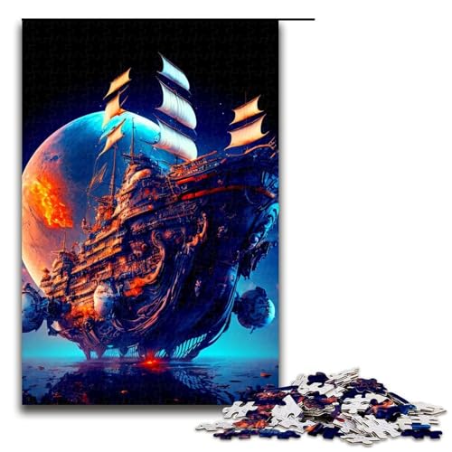 1000 teiliges Puzzle für Erwachsene Fantasy Schiffspuzzle Geburtstagsgeschenk für Teenager ab 14 Jahren 75 x 50 cm 1000 teiliges Puzzle für Erwachsene Fantasy Schiffspuzzle Geburtstagsgeschenk für Teenager ab 14 Jahren 75 x 50 cm von QSYFNBZL