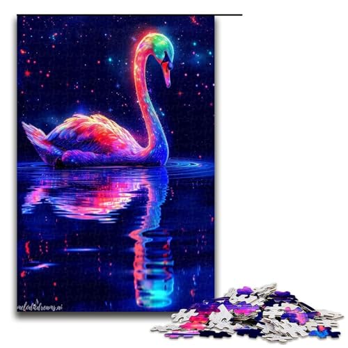 1000 teiliges Puzzle für Erwachsene Fantasy Swan Lernpuzzle Lernspiel für Geburtstag Weihnachten 1000 Teile von QSYFNBZL