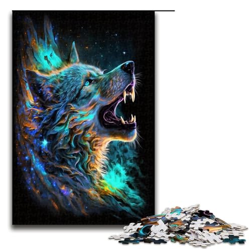 1000 teiliges Puzzle für Erwachsene Fantasy Wolf Familienaktivität Puzzle Familienspiel Stressabbau schwieriges Herausforderungspuzzle 1000 Teile 1000 teiliges Puzzle für Erwachsene Fantasy Wolf Familienaktivität Puzzle Familienspiel Stressabbau schwieriges Herausforderungspuzzle 1000 Teile von QSYFNBZL