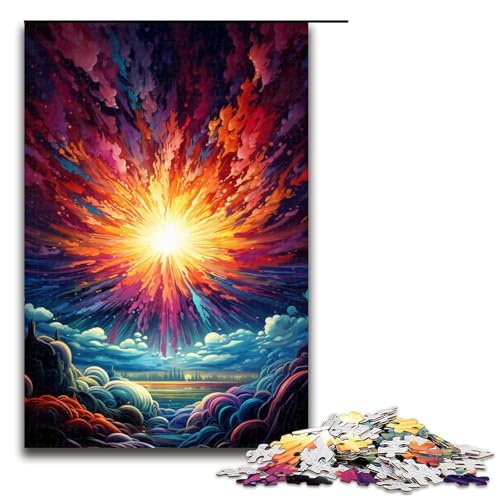 1000 teiliges Puzzle für Erwachsene Farbkunst der Malerei Puzzles für Erwachsene Holzpuzzle anspruchsvolles Spiel 75 x 50 cm 1000 teiliges Puzzle für Erwachsene Farbkunst der Malerei Puzzles für Erwachsene Holzpuzzle anspruchsvolles Spiel 75 x 50 cm von QSYFNBZL