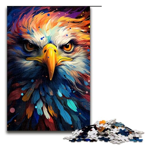 1000 teiliges Puzzle für Erwachsene Farbmalerei Adler Puzzle für Erwachsene Holzpuzzle anspruchsvolles Spiel 75 x 50 cm 1000 teiliges Puzzle für Erwachsene Farbmalerei Adler Puzzle für Erwachsene Holzpuzzle anspruchsvolles Spiel 75 x 50 cm von QSYFNBZL
