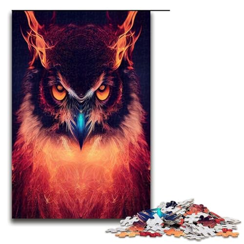 1000 teiliges Puzzle für Erwachsene Feuertiger Eulen Puzzle für Lernspiele Herausforderung Spielzeug Kunstwerk Geschenk 1000 PCS 1000 teiliges Puzzle für Erwachsene Feuertiger Eulen Puzzle für Lernspiele Herausforderung Spielzeug Kunstwerk Geschenk 1000 PCS von QSYFNBZL