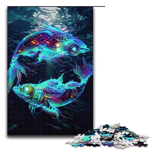 1000 teiliges Puzzle für Erwachsene Fische Lernpuzzle Lernspiel für Geburtstag Weihnachten 75 x 50 cm 1000 teiliges Puzzle für Erwachsene Fische Lernpuzzle Lernspiel für Geburtstag Weihnachten 75 x 50 cm von QSYFNBZL