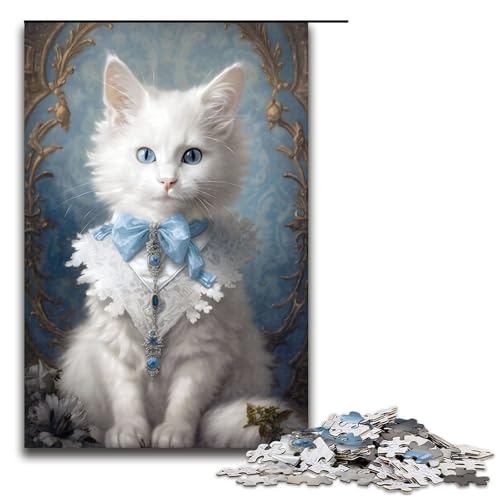 1000 teiliges Puzzle für Erwachsene Flauschiges weißes Kätzchen Puzzle für Erwachsene Holzpuzzle anspruchsvolles Spiel 75 x 50 cm 1000 teiliges Puzzle für Erwachsene Flauschiges weißes Kätzchen Puzzle für Erwachsene Holzpuzzle anspruchsvolles Spiel 75 x 50 cm von QSYFNBZL