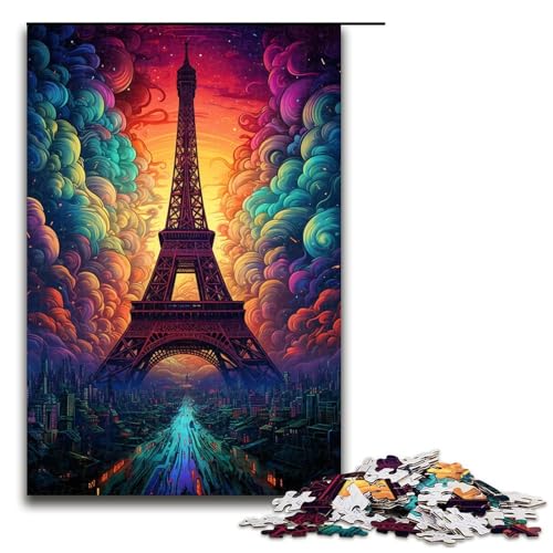 1000 teiliges Puzzle für Erwachsene Frankreich Eiffelturm Puzzle für Erwachsene Holzpuzzle anspruchsvolles Spiel 75 x 50 cm 1000 teiliges Puzzle für Erwachsene Frankreich Eiffelturm Puzzle für Erwachsene Holzpuzzle anspruchsvolles Spiel 75 x 50 cm von QSYFNBZL