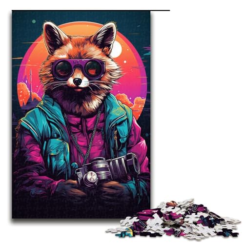 1000 teiliges Puzzle für Erwachsene Fuchs Boss mit Sonnenbrille Puzzle für Erwachsene Holzpuzzle anspruchsvolles Spiel 75 x 50 cm 1000 teiliges Puzzle für Erwachsene Fuchs Boss mit Sonnenbrille Puzzle für Erwachsene Holzpuzzle anspruchsvolles Spiel 75 x 50 cm von QSYFNBZL
