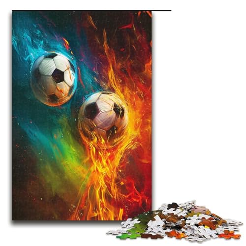 1000 teiliges Puzzle für Erwachsene Fußball Sport Puzzle Hands on Spiel 1000 Teile von QSYFNBZL