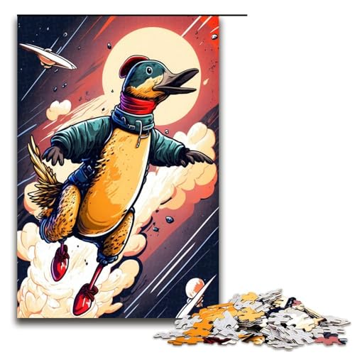 1000 teiliges Puzzle für Erwachsene Gänse Puzzle für Erwachsene Holzpuzzle anspruchsvolles Spiel 75 x 50 cm von QSYFNBZL