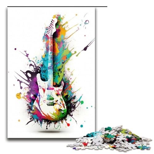 1000 teiliges Puzzle für Erwachsene Graffiti Gitarren Puzzle für Erwachsene Holzpuzzle anspruchsvolles Spiel 75 x 50 cm 1000 teiliges Puzzle für Erwachsene Graffiti Gitarren Puzzle für Erwachsene Holzpuzzle anspruchsvolles Spiel 75 x 50 cm von QSYFNBZL