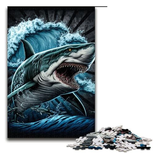 1000 teiliges Puzzle für Erwachsene Hai buntes Puzzle für Kinder Holzpuzzle Lernspiel für Erwachsene 75 x 50 cm 1000 teiliges Puzzle für Erwachsene Hai buntes Puzzle für Kinder Holzpuzzle Lernspiel für Erwachsene 75 x 50 cm von QSYFNBZL