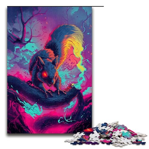 1000 teiliges Puzzle für Erwachsene Höllen Eichhörnchen Spiel Puzzles ganze Familie 1000 PCS von QSYFNBZL