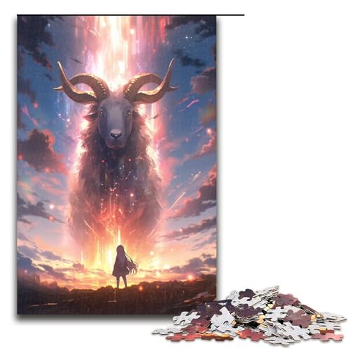 1000 teiliges Puzzle für Erwachsene Holzpuzzle anspruchsvolles Spiel 75 x 50 cm von QSYFNBZL
