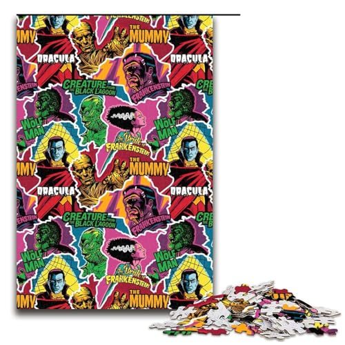 1000 teiliges Puzzle für Erwachsene Horror Monster Puzzle für Erwachsene Holzpuzzle anspruchsvolles Spiel 75 x 50 cm 1000 teiliges Puzzle für Erwachsene Horror Monster Puzzle für Erwachsene Holzpuzzle anspruchsvolles Spiel 75 x 50 cm von QSYFNBZL