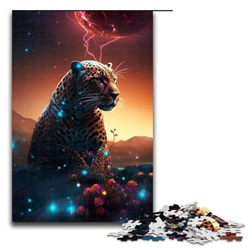 1000 teiliges Puzzle für Erwachsene Jaguar auf dem Mars Puzzle für Erwachsene Holzpuzzle anspruchsvolles Spiel 75 x 50 cm von QSYFNBZL
