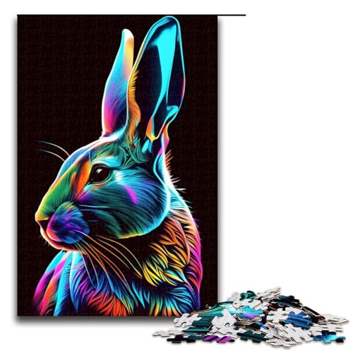 1000 teiliges Puzzle für Erwachsene Kaninchen Pop Art Tier Puzzle für Erwachsene Holzpuzzle anspruchsvolles Spiel 75 x 50 cm 1000 teiliges Puzzle für Erwachsene Kaninchen Pop Art Tier Puzzle für Erwachsene Holzpuzzle anspruchsvolles Spiel 75 x 50 cm von QSYFNBZL