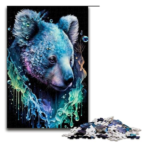 1000 teiliges Puzzle für Erwachsene Koala Puzzle für Kinder Holzpuzzle Lernspiel für Erwachsene 75 x 50 cm von QSYFNBZL