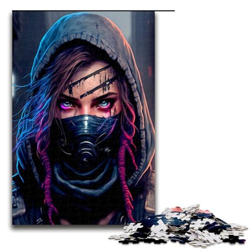 1000 teiliges Puzzle für Erwachsene Kriegerin Puzzle für Erwachsene Holzpuzzle anspruchsvolles Spiel 75 x 50 cm von QSYFNBZL