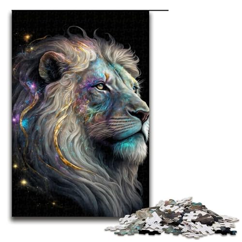 1000 teiliges Puzzle für Erwachsene Löwe Lernpuzzle Lernspiel für Geburtstag Weihnachten 75 x 50 cm von QSYFNBZL
